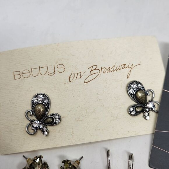 Rhinestone Earring Lot Baublerbar Dangle Drop Stud - Picture 3 of 5